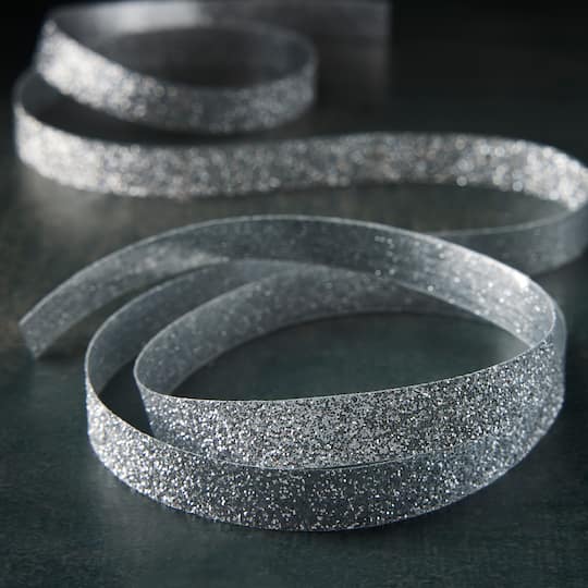 12 Pack: 3/8" x 5yd. Metallic Glitter Ribbon by Celebrate It